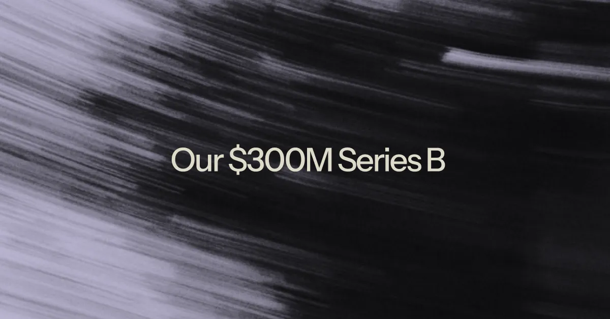 Black Forest Labs' Series B announcement graphic reading "Our $300M Series B".